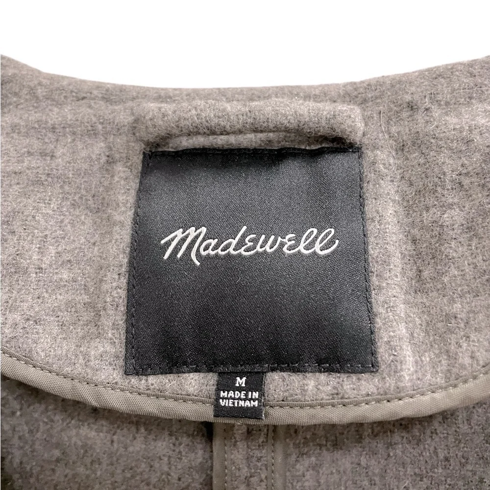 Gray Wool-Blend Boyfriend Blazer Jacket - Women - Picture 9 of 10